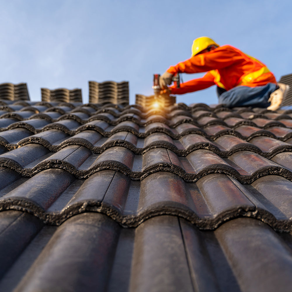 storm damage leads roof tiles